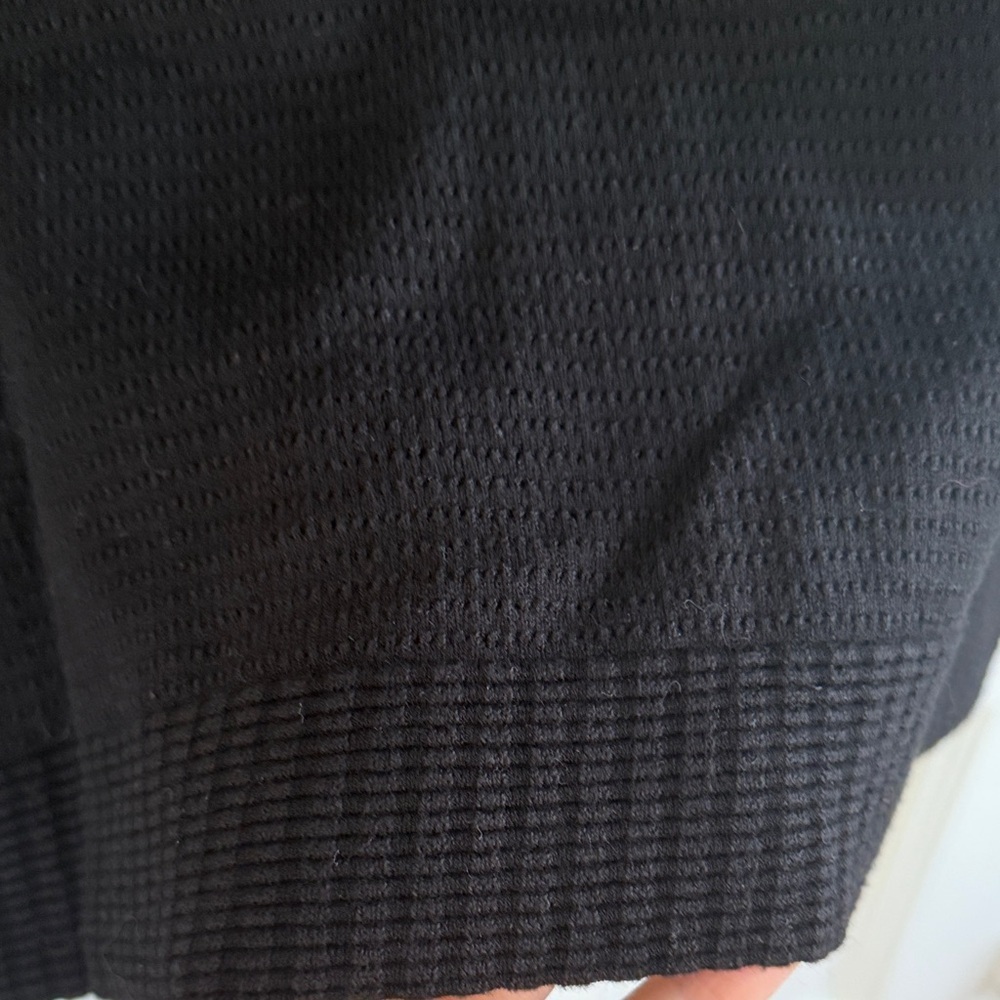 Sandro Black Button-Up Ribbed Crewneck Cardigan - Picture 6 of 8